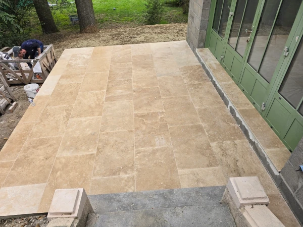 pose de carrelage terrasse